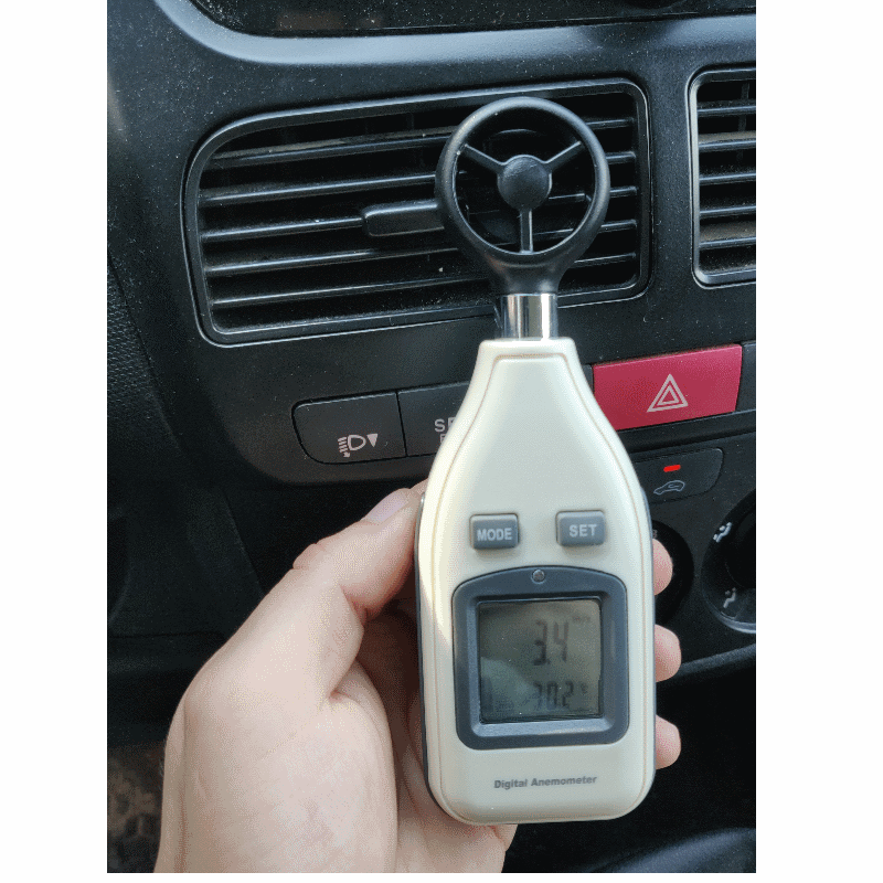 Portable anemometer - temperature indicator | Diag-Auto